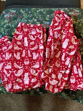 Target Red Holiday Animal Print Pajama Set